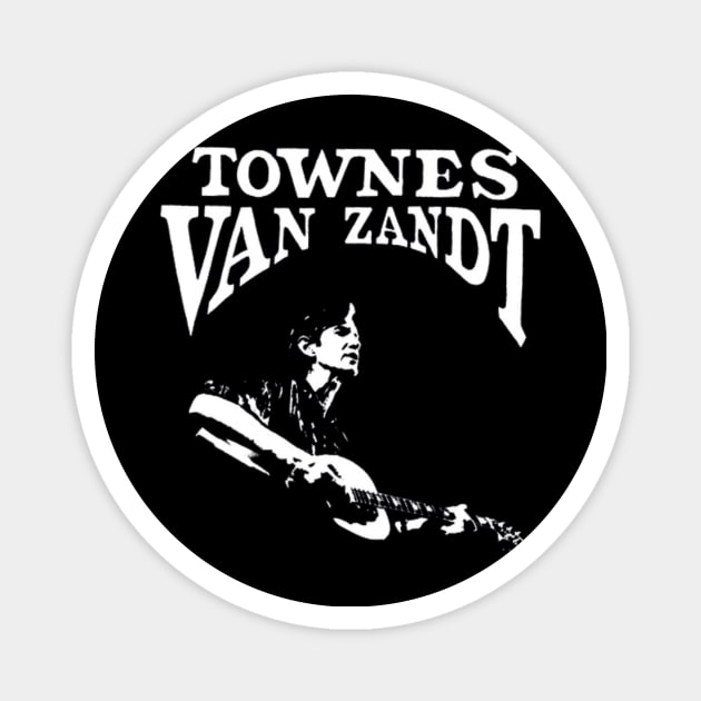 Townes van zandt Magnet by Setan merah 